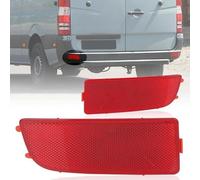 QDouiMOO Luz Trasera Para Crafter 2006-2016 Sin Bombillas Cubierta Reflectora De Parachoques Trasero 9068260040 9068260140( 1 Set)