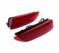 QDouiMOO Luz Trasera Para Toyota Para Corolla 2011-2013 1 Par De Luces Reflectoras Coche Parachoques Trasero Señal Parada Conducción Freno Piezas Automóvil(Red Lens)