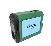 QDTimes Mini Printer Label Printer Faith 25 Languages Handheld Printer Portable Small Inkjet Coding Machine Production Date Mini Fast Dry Print Height12.7mm (Printer+2*Green Ink Cartridge)
