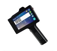 QDTimes S9 Multi-Language Multi-Color Handheld Portable Hand Jet Printer Logo Expiry Date Inkjet Printer for Bottle Pipe Tube Food Bag Batch Coding Machine(2*Red Ink Cartridge)