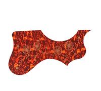 Qectial 2 Piezas Protector Decorativo para Guitarra Placa Antirrayaduras Protector de PVC con Estampado Floral Autoadhesivo Adecuado para Ensayos Uso Escolar, Estilo 2 marrón