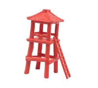 Qectial 2 Piezas Torre de Vigilancia Militar Torre de Juguete de Construcción Escenario Militar Accesorio para Hombres Plástico Resistente Adecuado