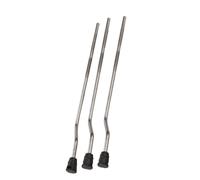 Qectial 3 Piezas Floor Tom Drum Legs con Soporte de Batería Metálico Montaje de Rack Pies Antideslizante Pieza de Repuesto Adecuado para Bandas Estudio