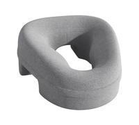 Qectial Almohada Ergonómica de Masaje Facial, Soporte de Espuma Viscoelástica, para Dormir, Funda Extraíble, Comodidad Transpirable, Adecuada para, Gris Claro, tal como se describe