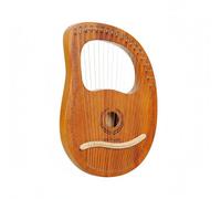 Qectial Arpa Madera Arpa Manual Arpa de Regazo Instrumento de Cuerdas de Caoba y con Sonoridad Clara Apta para Relajación Mental Sesiones Acústicas Estudio, 19-Cuerda, CajaTrigoMadera1