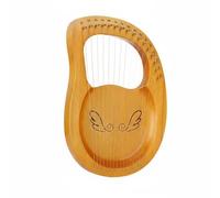Qectial Arpa Madera Arpa Manual Arpa de Regazo Instrumento de Cuerdas de Caoba y con Sonoridad Clara Apta para Relajación Mental Sesiones Acústicas Estudio, 16-Cuerda, Tablero De Madera
