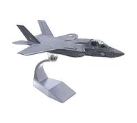 Qectial Avión Decorativo de Metal con Pie Base Réplica Precisa para Aficionados Escritorio Sala Regalos Decoración
