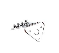 Qectial Banjo Tailpiece Soporte para Puente de Guitarra Banjo Cuerpo Hueco Accesorios de Metal Diseño de Triángulo Adecuado para Estudiantes y