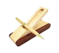 Qectial Bolígrafo de Madera para Escribir Set de Bolígrafo Estuche y Herramientas de Oficina con Diseño Sofisticado y Madera Ergonómica Adecuado para Hombres, Bolígrafo