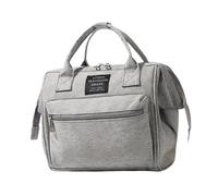 Qectial Bolsa de Pañales, Versátil Y Práctica para Papá, Organizadora, Ligera, Elegante, Portátil, Ideal para Picnics Y Actividades Al Aire Libre, Gris