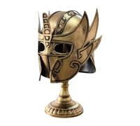 Qectial Casco de Metal de Caballero Romano, Accesorio de Escritorio de Hierro para Regalo, Fiesta, recreación histórica
