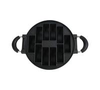 Qectial Cookies Pan con Diseño de 10 Agujeros Placa para Hornear Mini Pasteles y de Aluminio Superficie Fácil de Limpiar Adecuada para