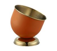 Qectial Cubitera, Recipiente de Vino, Bandeja para Champán, Cuenco para Bebidas, Cuenco Inclinado para Cerveza, Recipiente de Acero Inoxidable, Naranja Pequeña, tal como se describe