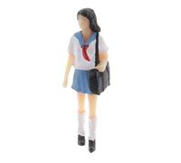 Qectial Figuras a Escala 1:64 Diorama Uniforme Niña Moda Japonés Niño, Chica a