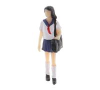 Qectial Figuras a Escala 1:64 Diorama Uniforme Niña Moda Japonés Niño, Chica B
