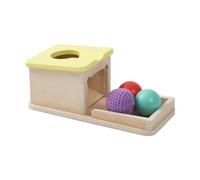 Qectial Juego de Madera para Desarrollar La Motricidad Fina, Juego de Interacción Cognitiva Y Desarrollo para Niños de 18 Meses, con Pelota