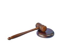 Qectial Mazo de Madera, Juguete de Disfraz, Martillo de Madera, Accesorios de Cosplay para Subasta Judicial, con bloque