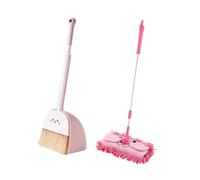 Qectial Mini Escoba con Recogedor Y Fregona para Niños. Lindo