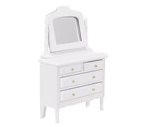 Qectial Muebles para Casa de Muñecas en Miniatura a Escala 1/12: Tocador Hecho a Mano