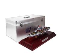 Qectial Naval de Aleación Modelo de Barco Maqueta Barco de Barcaza de Exhibición con Construcción Sólida y Estética Metálica Representación de Chino Adecuado para Coleccionistas Oficina Escritorio