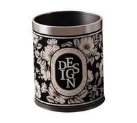 Qectial Papelera Metálica Multiusos, Cesto de Basura, Contenedor de Residuos, Cesta de Basura, Estructura Robusta de Cuero Y Metal, Superficie Lisa, Adecuada, Style C, tal como se describe