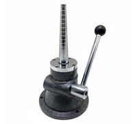 Qectial Redimensionador de Joyas Anillador Mandril Escalonado para Ajuste de Anillos Ensanchador de Diámetro Manual Acero Pulido con Base Fundida Adecuado , Gris , Expansor De Anillo