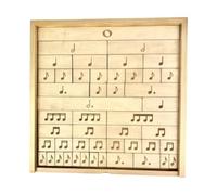 Qectial Rompecabezas de Notas Musicales de Madera para Niños Juego Educativo Aprendizaje Creativo Barra de Silencios Adecuado para Regalo