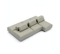 Qectial Sofá de Tela Miniatura para Escenas Urbanas con Textura de Ofrece Múltiples Aplicaciones en Proyectos de Arquitectura Casas de Muñecas y, Gris 1-20 Doble