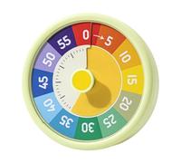 Qectial Temporizador Visual, Temporizador Infantil, Temporizador de Escritorio, Temporizador de Organización con Pantalla Colorida para Enseñar a Gestionar El, Verde, tal como se describe