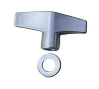 Qectial Tuerca de Mariposa para Soporte de Platillo, Fijación de Tornillo de Mariposa de Metal, Ajuste Manual, Ergonómica, Aleación de Zinc, Adecuada para, M6