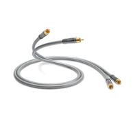 QED Performance Audio 40i - Cable de audio estéreo RCA para conectar 2 conectores phono a 2 teléfonos con tecnología QED Solid Complementary Conductor y conectores RCA Anamate de 1 m, color negro