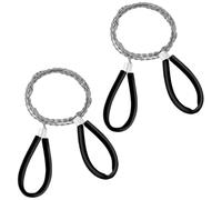 QEDBOJE 2 piezas sierra alambre con bucles, hilo manual, equipo de supervivencia compacto, fácil guardar, acero inoxidable, cable metálico, mini bolsillo, motosierra emergencia para exteriores (80 cm)