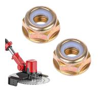 QEDBOJE 2x Tuerca de Cuchilla Izquierda para Todo Tipo de Desbrozadoras con Rosca Izquierda para Trimmer, Desbrozadora, Cortabordes (M10 x 1,25)