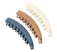 QEDBOJE 3pcs cheveux banane pour cheveux fins forte tenue queue de cheval pince à cheveux banane pour femme pour le sport le yoga le lavage du visage