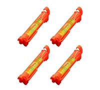 QEDBOJE 4 Unidades Nivel de Espíritu Profesional de Cuerda para Trabajos de Albañilería, Fontanería, Trabajos de Canalización (Rojo)