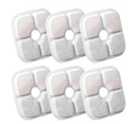 QEDBOJE 6 Piezas Filtros de Fuente para Gatos, Sistema de Filtración Triple con Carbón Activado, Compatible con Fuente de 2.5L para Mascotas, Filtro Cat-it