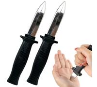 QEDBOJE Couteaux Rétractables en Plastique 2pcs Couteaux Rétractables Jouets de Couteaux à Lames Poignards Disparaissants Accessoires de Tours de Magie de Farce Poisson d'Avril Style Classique