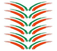 QEDBOJE Pack de 6 unidades Pegatinas Stickers Bandera Italia, Resistentes al sol y la lluvia, Pegatina para Coche, Moto, Scooter, Quad, ATV, Bicicleta, Cascos
