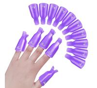 QEDBOJE Set de clips removedores de esmalte de uñas (10 piezas), clip para manicura UV y semipermanente, quitaesmalte, arte de uñas acrílico, herramienta para remover uñas semipermanentes