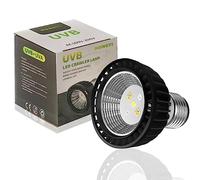 QeeHeng Lámpara para Reptiles UVB UVA - Bombilla de Bajo Consumo E27 para Terrario Tipo Selva - Para Tortugas, Serpientes, Lagartos y Anfibios (UV UVB 15.0)