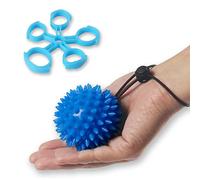 QeeHeng Masaje de agarre de la mano bola de ejercicio y fortalecedor de los dedos para los ancianos Stress Therapy Squeeze, trabajador de oficina, alivio del dolor de mano, 10LB Azul profundo