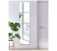 Qeenmy Espejos de Pared Azulejos baldosas de Espejo Adhesivo decoración de Decorativo Rectangular Sin Marco Espejos Decorativos Pared Decoracion para Salon Pasillo Armrio (30.5x30.5cm, 4 Stück 03)