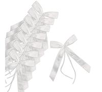 QEEQPF 50 lazos para coche de boda, lazos de decoración de bodas, lazos de regalo, adecuados para bodas, coches, regalos, bolsas de dulces, decoración del hogar, etc