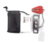 QEEQPF Cerradura de puerta portátil compatible, cerradura de viaje, adecuada para familia, viajes, hotel, alquiler, apartamento, dormitorio, uso, brinda protección adicional para puertas y ventanas