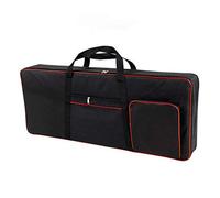 QEES Funda para teclado de 61 notas, funda para piano eléctrico de tela Oxford 600D con interior de tela de 10 mm