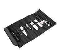QEES Juego de cuchillos de chef, 27 ranuras para cuchillos con asa, funda de almacenamiento de cuchillos de tela Oxford duradera, bolsa de almacenamiento para herramientas de viaje