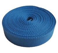 QEETRH Cinta de nailon, Correa de cincha algodón 50 mm, cinta for tapicería(Blu,50MM x 10Yards)