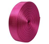 QEETRH Cinta de nailon, Correa de correas 25 mm 38, tapicería sarga espiga nailon for bolsos(Dark Rose,25MM x 5Yards)