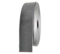 QEETRH Cinta de nailon, Correa de correas 25 mm 38, tapicería sarga espiga nailon for bolsos(Grijs,38MM x 10Yards)
