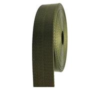 QEETRH Cinta de nailon, Correa de correas 25 mm 38, tapicería sarga espiga nailon for bolsos(Grün,25MM x 10Yards)
